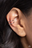 Metallic Moment Silver Ear Cuff