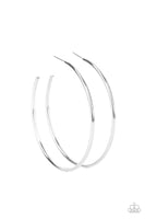 Mega Metro Silver Hoop Earrings