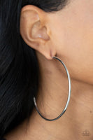 Mega Metro Silver Hoop Earrings