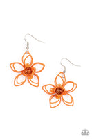 Botanical Bonanza Orange Earrings