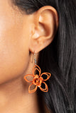 Botanical Bonanza Orange Earrings