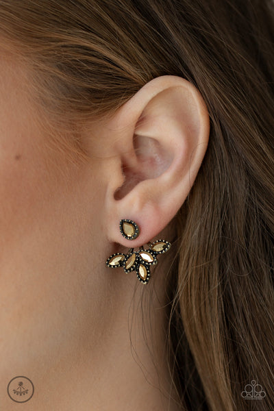 A Force To BEAM Reckoned With Brass Earrings