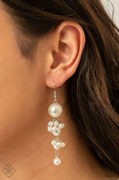 Ageless Applique White Earrings