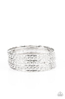 Back To Back Stack Silver Bracelet