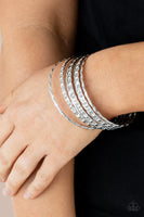 Back To Back Stack Silver Bracelet