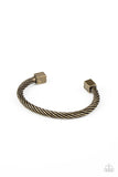 Block It Out Brass Bracelet