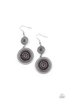 Bohemian Bedazzle Purple Earrings