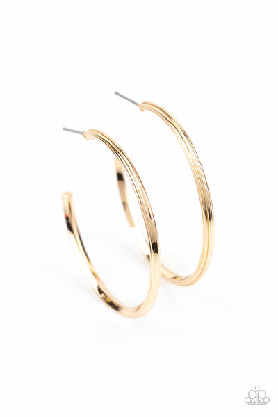 Chic As Can Be Gold Earrings