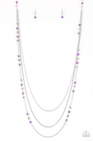 Colorful Cadence Purple Necklace