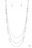 Colorful Cadence Purple Necklace