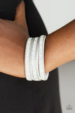 Dangerously Drama Queen White Bracelet