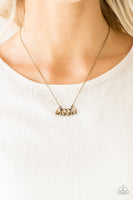 Deco Decadence Brass Necklace