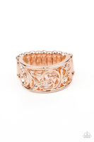 Di-Vine Design Rose Gold Ring