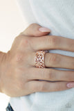 Di-Vine Design Rose Gold Ring