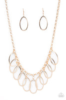 Double OVAL-time Gold Necklace