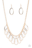 Double OVAL-time Gold Necklace