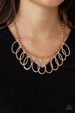 Double OVAL-time Gold Necklace