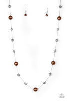 Eloquently Eloquent Brown Necklace