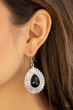 Exquisitely Explosive Black Earrings