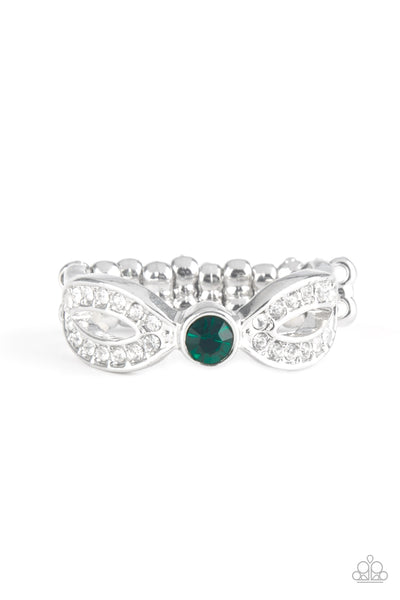 Extra Side of Elegance Green Ring