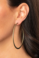 Flat Spin Brass Earrings