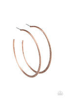 Flat Spin Copper Earrings