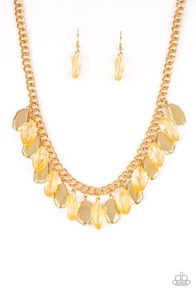 Fringe Fabulous Gold Necklace