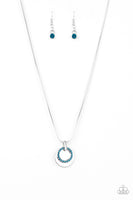 Front and CENTERED Blue Necklace