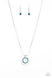 Front and CENTERED Blue Necklace