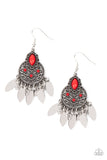 Galapagos Glamping Red Earrings