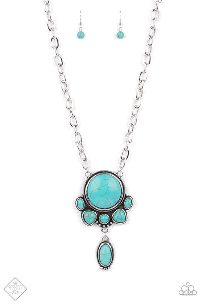 Geographically Gorgeous Blue Necklace