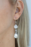 Graceful Glimmer White Earrings