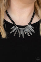 Icy Intimidation Black Necklace