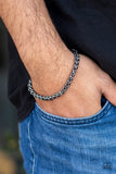 Knocked It Out Of The Park Black Bracelet