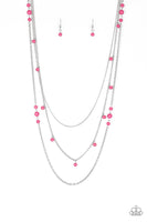 Laying the Groundwork Pink Necklace