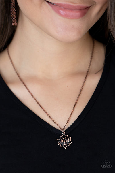 Lotus Retreat Copper Necklace
