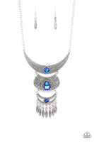 Lunar Enchantment Blue Necklace