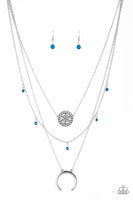 Lunar Lotus Blue Necklace