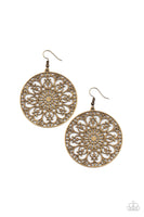 Make A MANDALA Out Of You Brass Earrings