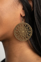 Make A MANDALA Out Of You Brass Earrings