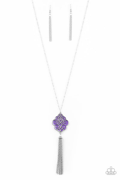 Malibu Mandala Purple Necklace