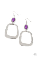 Material Girl Mod Purple Earrings