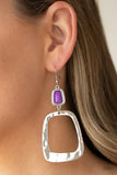 Material Girl Mod Purple Earrings