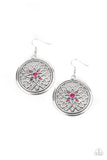 Mega Medallions Pink Earrings