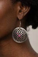 Mega Medallions Pink Earrings