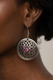 Mega Medallions Pink Earrings