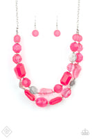 Oceanic Opulence Pink Necklace