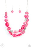 Oceanic Opulence Pink Necklace