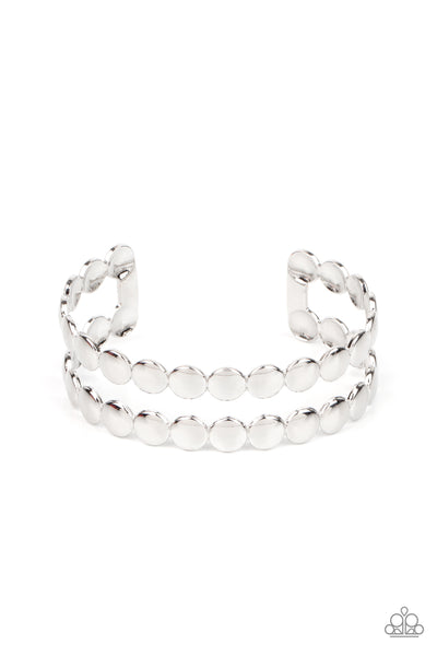On The Spot Shimmer Silver Bracelet