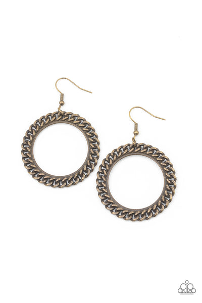 Above the RIMS Brass Earrings